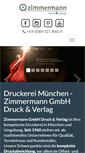 Mobile Screenshot of druck-zimmermann.de